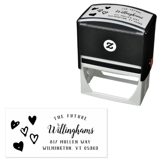 Whimsical Hand Drawn | Weddenschap Zelfinktende Stempel (In situ)