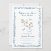 Whimsical Hand Drawn Wine Vrijgezellenfeest Kaart (Voorkant)