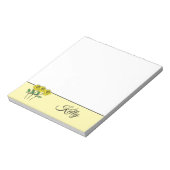 Whimsical Hand Drawn Yellow Roses Notitieblok (Linkerzijde)