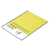 Whimsical Hand Drawn Yellow Roses Notitieboek (Linkerzijde)