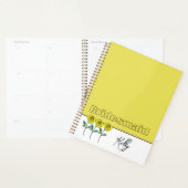 Whimsical Hand Drawn Yellow Roses Planner (Display)