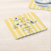 Whimsical hand getekend Dat is amore Bruidsmeisjes Kartonnen Onderzetters (Gebogen)