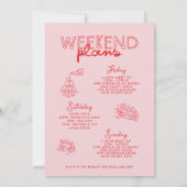 Whimsical hand getekend drink in liefde bacheloret kaart (Achterkant)