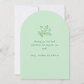 Whimsical hand getekend Foto Merry Christmas Arch Kaart (Achterkant)