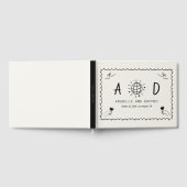 Whimsical Hand getekend Handgeschreven Franse brui Gastenboek (Volledig)