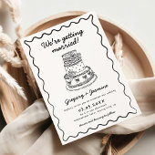 Whimsical Hand getekend Handgeschreven Quirky Wedd Kaart