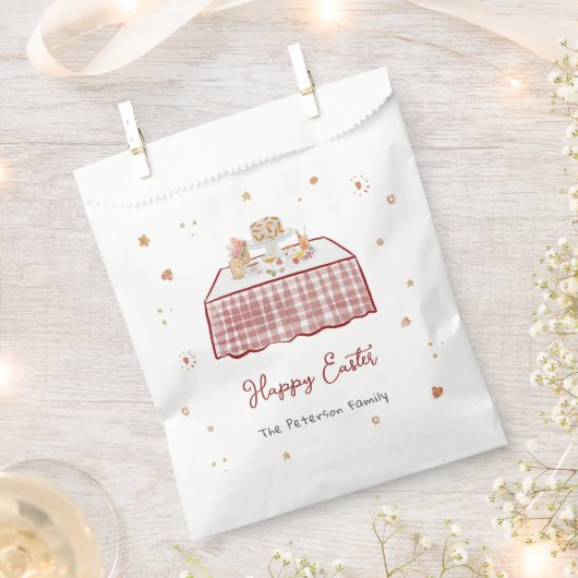 Whimsical Hand getekend Happy Easter Bedankzakje (Geknipt)