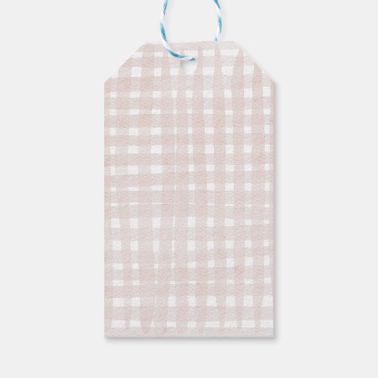 Whimsical Hand getekend Happy Easter Cadeaulabel (Achterkant)