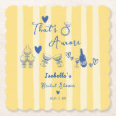 Whimsical hand getekend That's amore Bruiloft Borr Kartonnen Onderzetters (Voorkant)