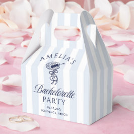 Whimsical Hand Getekende Cocktail Bachelorette Wee Bedankdoosjes