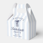 Whimsical Hand Getekende Cocktail Bachelorette Wee Bedankdoosjes (Voorkant Zijde)