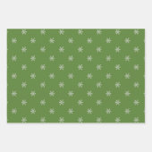 Whimsical Hand Getekende Doodle Groen Inpakpapier Vel (Voorkant 3)