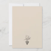 Whimsical hand getekende eigenzinnige krabbel sjab save the date (Achterkant)