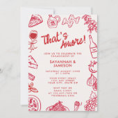 Whimsical Hand Getekende That's Amore Verloving Fe Kaart (Voorkant)