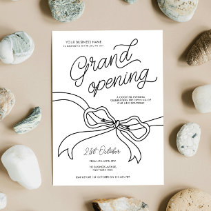 Whimsical Hand Getrokken Bedrijf Grote Opening Kaart