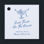 Whimsical Hand Getrokken Blauw Laatste Toast aan d Bedankjes Labels<br><div class="desc">Dit schattige ontwerp is voorzien van handgetekende elementen en een grillige,  gedurfde tekst.</div>