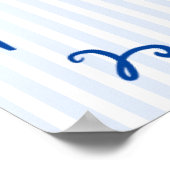 Whimsical Hand Getrokken Blauw Laatste Toast aan d Poster (Hoek)