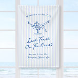Whimsical Hand Getrokken Blauw Laatste Toast aan d Spandoek<br><div class="desc">Dit schattige ontwerp is voorzien van handgetekende elementen en een grillige,  gedurfde tekst.</div>