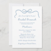 Whimsical Hand Getrokken Blauw Vrijgezellenfeest Kaart (Voorkant)