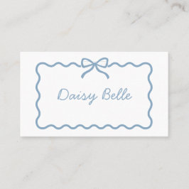 Whimsical Hand getrokken Blauwe Trouwtafel Place C Plaatskaartje