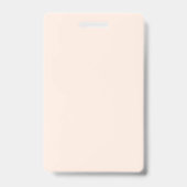 Whimsical Hand getrokken Bloemen op Witte Doula Badge (Achterkant)