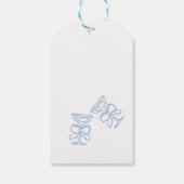 Whimsical Hand getrokken bloemenvrijgezellenfeest Cadeaulabel (Achterkant)