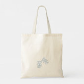 Whimsical Hand getrokken bloemenvrijgezellenfeest Tote Bag (Achterkant)