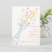 Whimsical Hand getrokken bloemenvrijgezellenweeken Kaart (Staand voorkant)