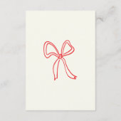 Whimsical Hand Getrokken Bogen Huwelijksreceptie Informatiekaartje (Achterkant)