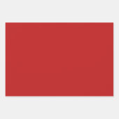 Whimsical Hand Getrokken Bogen Rood & Groen Kerstm Inpakpapier Vel (Voorkant 3)