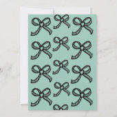 Whimsical Hand getrokken boog bruids douche uitnod Kaart (Achterkant)