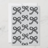 Whimsical Hand getrokken boog bruids douche uitnod Kaart (Achterkant)