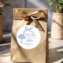 Whimsical hand getrokken boog bruids thee partij g