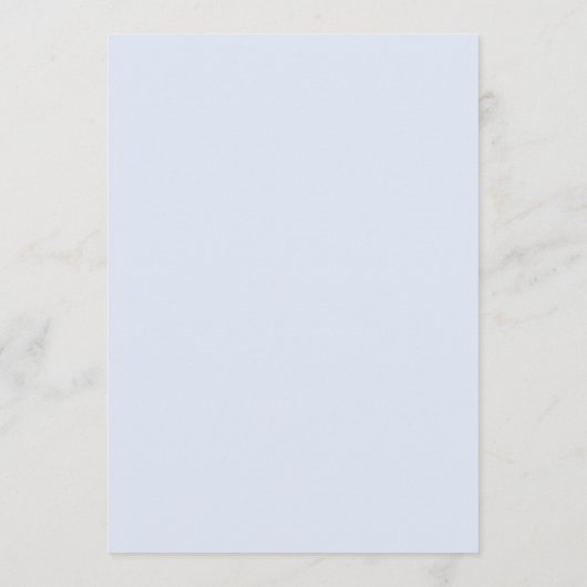 Whimsical Hand getrokken boog Girly Coquette blauw Menu (Achterkant)