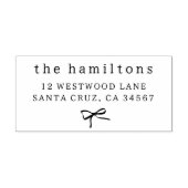 Whimsical Hand getrokken boog minimalistische fami Zelfinktende Stempel (Design)