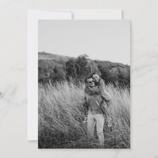 Whimsical Hand Getrokken Bow Candelabra Save the D Kaart (Achterkant)