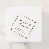 Whimsical Hand getrokken bruiloft Bedankjes Labels (In situ)