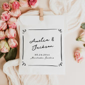 Whimsical Hand getrokken bruiloft Bedankzakje