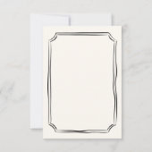 Whimsical Hand getrokken bruiloft eigenzinnige QR RSVP Kaartje (Achterkant)