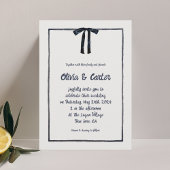 Whimsical Hand getrokken bruiloft Kaart