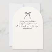 Whimsical, Hand getrokken bruiloft opslaan van de  Kaart (Achterkant)