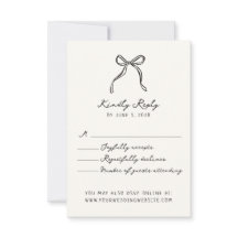 Whimsical, Hand getrokken bruiloft RSVP