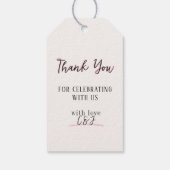 Whimsical Hand getrokken Champagne Toast bruiloft Cadeaulabel (Achterkant)