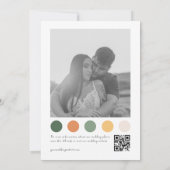 Whimsical Hand getrokken Cherry Kleding Kleur QR C Save The Date (Achterkant)