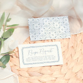 Whimsical Hand getrokken citroen | Blauw Vrijgezel Informatiekaartje