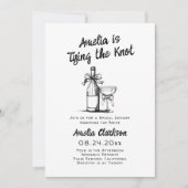 Whimsical Hand Getrokken De Knoop Bind Kaart (Voorkant)