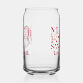 Whimsical Hand getrokken Doodle Melk voor de Kerst Blikvorm Glas (Rechts)