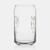 Whimsical Hand getrokken Doodle Melk voor de Kerst Blikvorm Glas (Links)