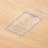 Whimsical Hand getrokken Doodles bruiloft Acryl Uitnodigingen (Laagn)