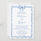 Whimsical Hand getrokken Doodles bruiloft Kaart (Voorkant)